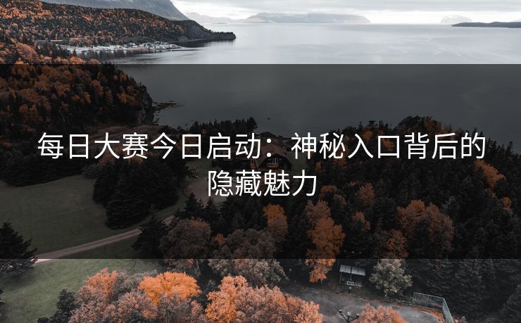 每日大赛今日启动：神秘入口背后的隐藏魅力